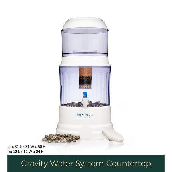 Santevia Alkaline Gravity Water System With Fluoride Filter