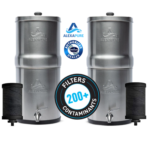 Alexapure Pro Stainless Steel Water Filtration System (2 Pack)