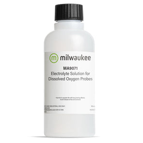 Milwaukee MA9071 Oxygen Membrane Electrolyte Refill Solution, 220mL Bottle, For Use with All Dissolved Oxygen Units
