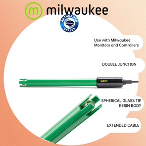 Milwaukee MA911B/2 Lab Grade Double Junction pH Electrode with Extended Cable