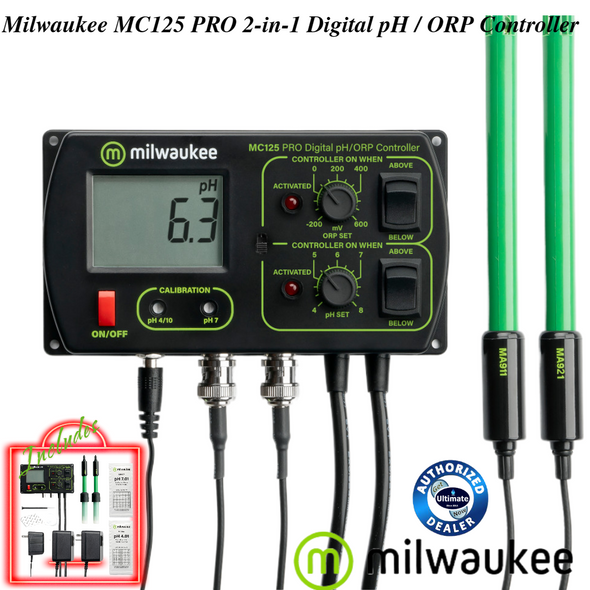 Milwaukee MC125 PRO 2-in-1 Digital pH / ORP Controller
