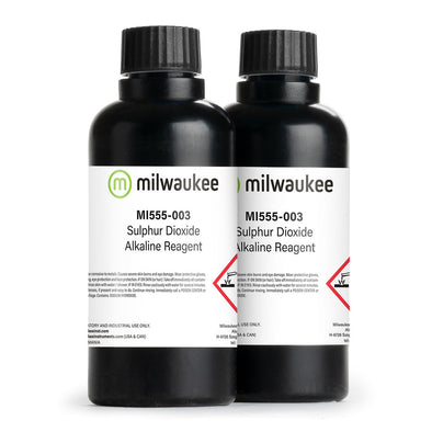 Milwaukee MI555-003 Total SO2 Alkaline Reagent for MI455 Mini Titrator (2 x 210 mL bottles)