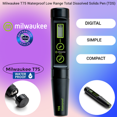 Milwaukee T75 Waterproof Low Range Total Dissolved Solids Pen (TDS)