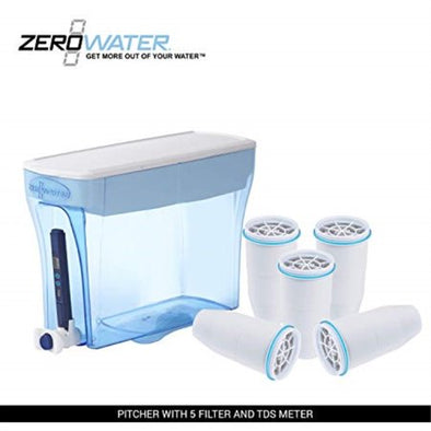 ZeroWater 23-Cup Pitcher ZD-018 with 5 Filters and Water Quality Meterget-ultimate-now.myshopify.com