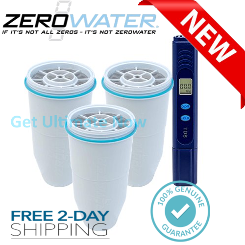 ZeroWater Replacement Filters 3-Pack Replacement Water Filters with TDS Meterget-ultimate-now.myshopify.com