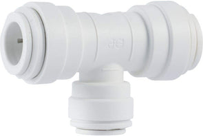 John Guest Union Tee Quick Connect Fitting; Polypropylene; White - 1/4