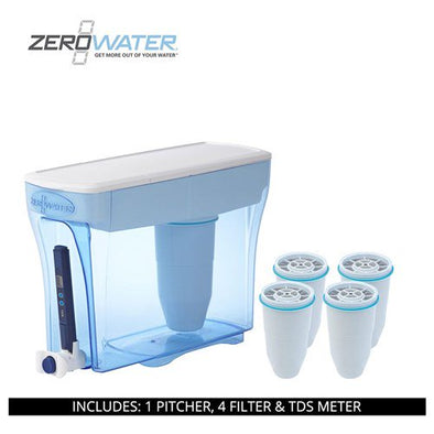 ZeroWater 30 Cup Ready-Pour Dispenser with 5 Filter and TDS Meter, ZD-030RP