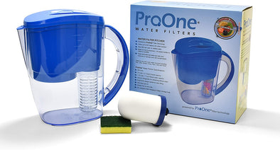 ProOne Water Filter Pitcher with Fruit Infuser. Includes 1 ProOne G2.0 M Filter Element.