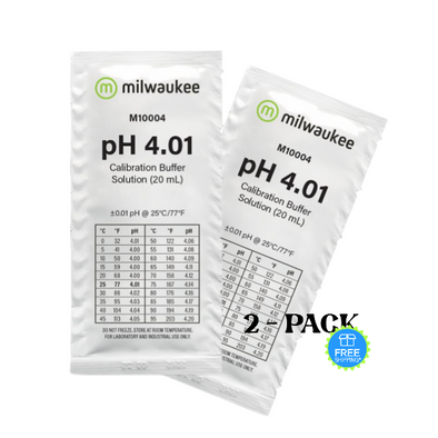 Milwaukee M10004 pH 4.01 Calibration Solution Sachet 20 ml-2Pack