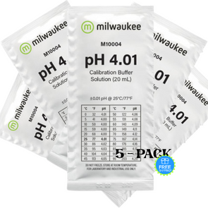 Milwaukee M10004 pH 4.01 Calibration Solution Sachet 20 ml 5-Pack