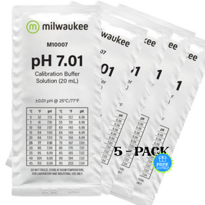 Milwaukee M10007 pH 7.01 Calibration Solution Sachet 20 ml 5-pack