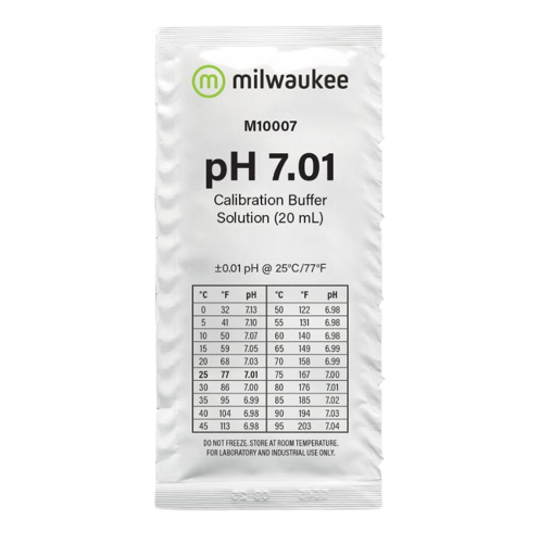 Milwaukee M10007 pH 7.01 Calibration Solution Sachet 20 ml 5-pack