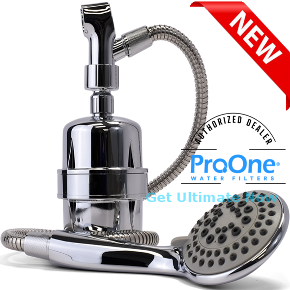 ProOne ProMax Handheld Shower Filter with extra one ProMax PM-RF Replacement Shower
