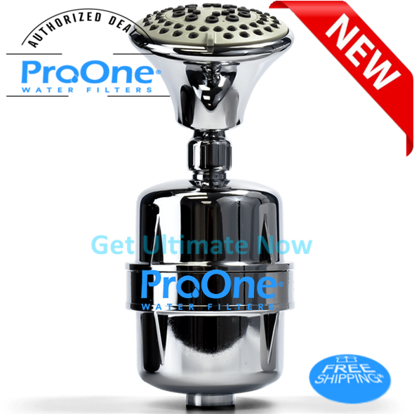 ProOne Chrome Shower Filter W/massage head