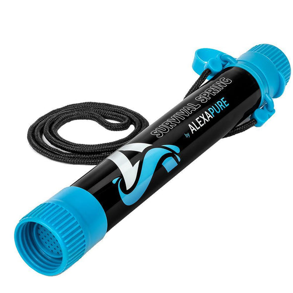 Alexapure Pro Water Filtration System with Survival Spring Personal Water Filter
