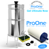 Proone Traveler Plus Polished stainless steel system with 1-ProOne 5" G2.0 Filter