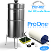 Proone Traveler Plus Brushed Stainless steel with 1-ProOne 5 inch G2.0 filter