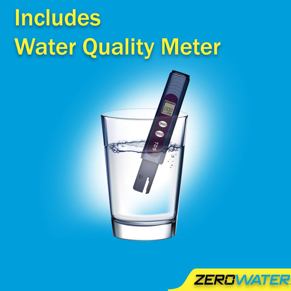 Zerowater 40 Cup Glass Water Dispenser with Filter