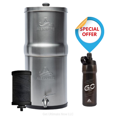 Alexapure Pro Water Filtration System with G2o Water Filtration Bottle