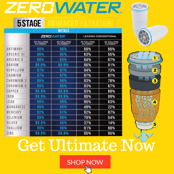 Filter for Zero Water Pitchers and Dispensers NSF Certified 1 Pack