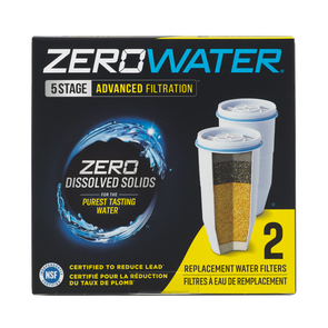 Zerowater Replacement Filters for Pitchers (2 Pack)