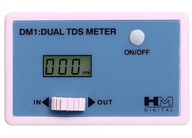 HM Digital DM-1 In-Line Dual TDS Monitor 0-9990 ppm Range 2 Readout Accuracyget-ultimate-now.myshopify.com