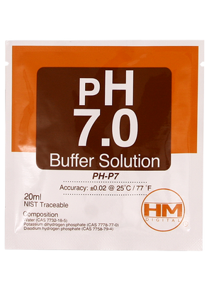 HM digital PH 7.0 Buffer solution PH-P7 (20 ml) 1-Packget-ultimate-now.myshopify.com